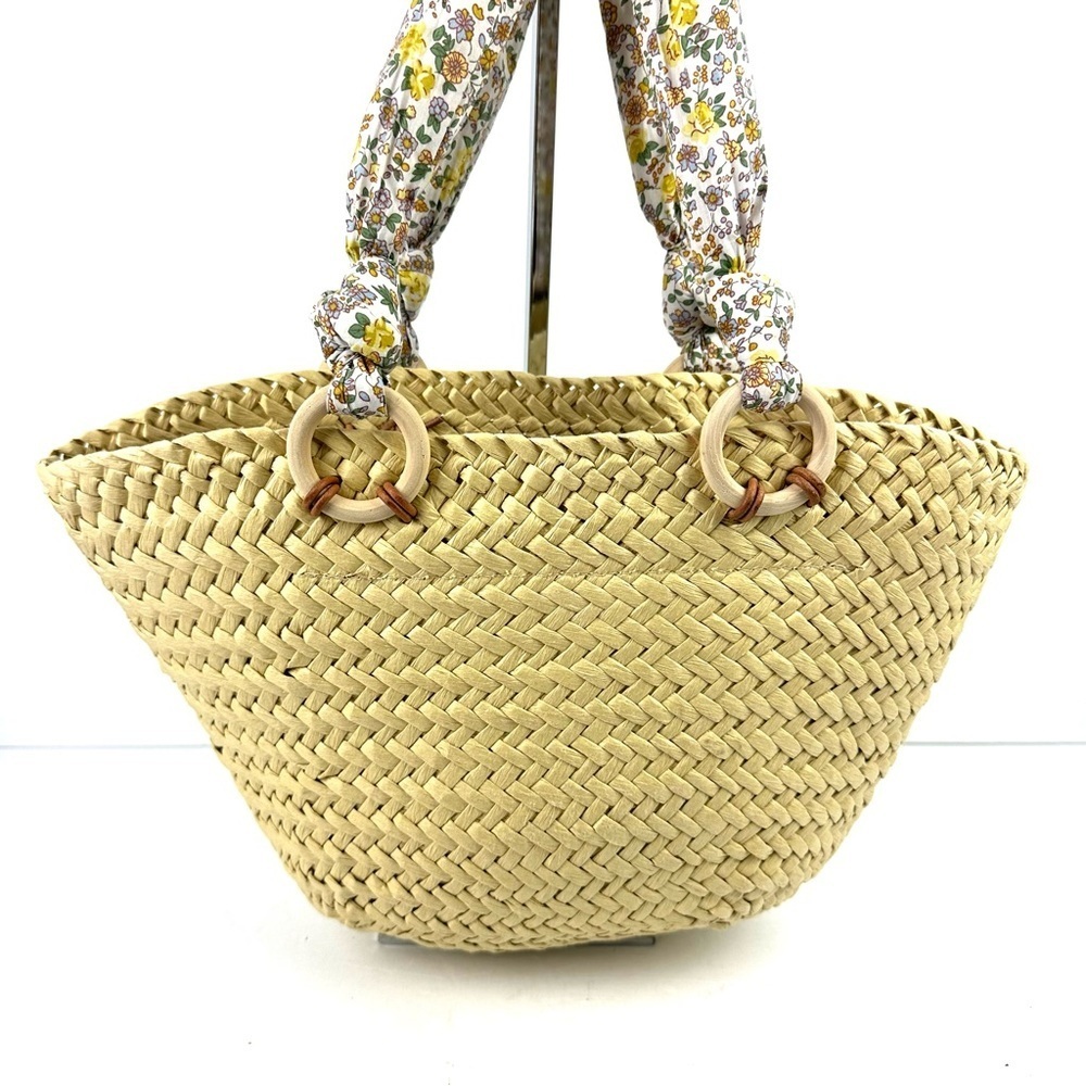 Becksondergaard Straw Handbag Womens Shoulder Bag‎ Cloth Straps - Picture 3 of 13